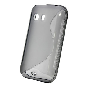 Силиконов гръб ТПУ S-Case за Samsung Galaxy Y S5360, прозрачен